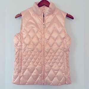 Lands’ End Girls Quilted Pink Vest